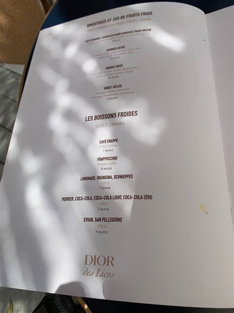 dior des lice|dior des lices menu.